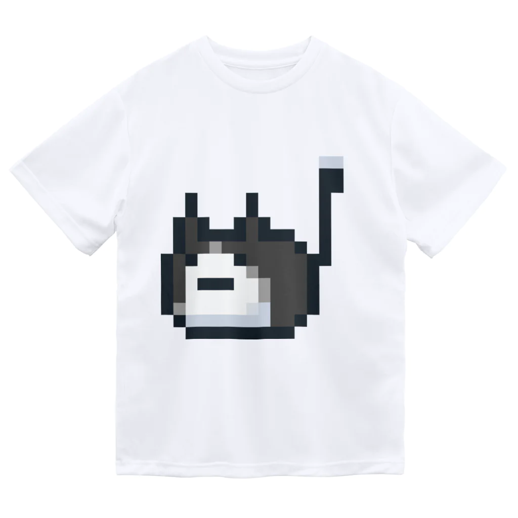 ねこさん爆発ショップのハチワレねこさんドット（ファビコン）  Dry T-Shirt