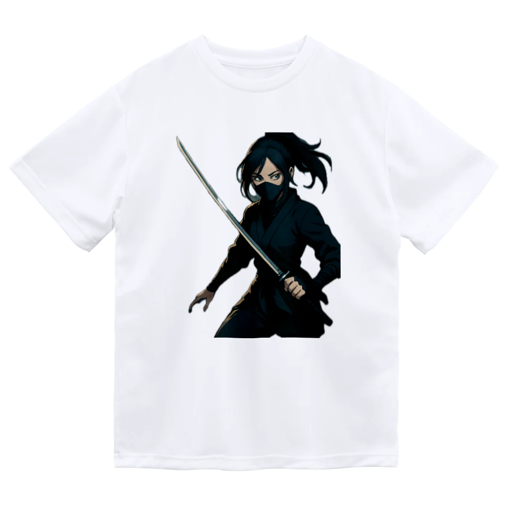 oto_jpのNinja Girl T-Shirt 女忍者Tシャツ Dry T-Shirt