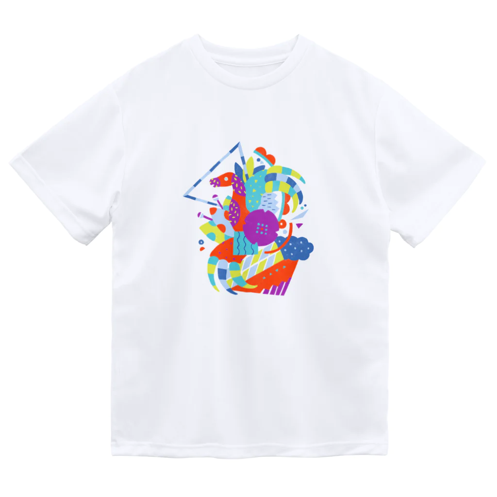 tsuchのcomposition:テリジノサウルス ドライTシャツ