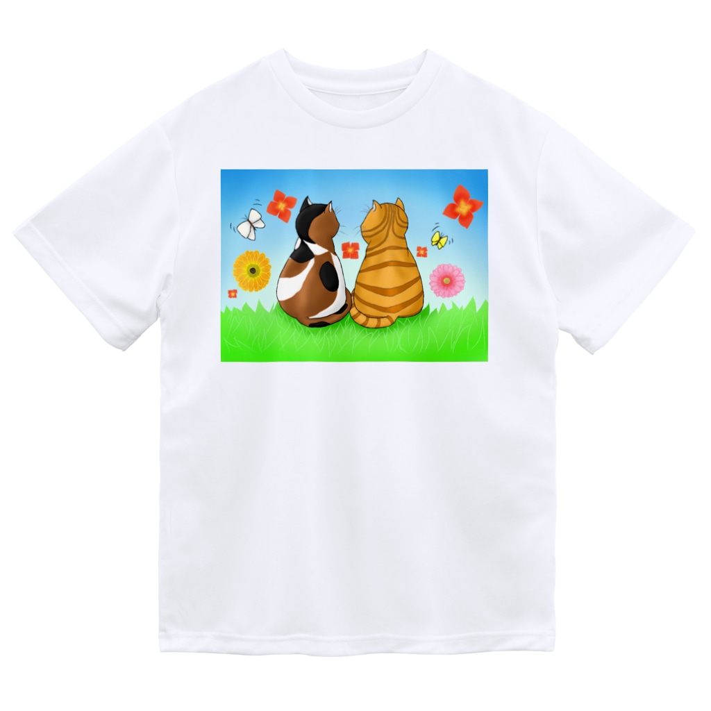 Lily bird（リリーバード）の仲良し猫さん Dry T-Shirt