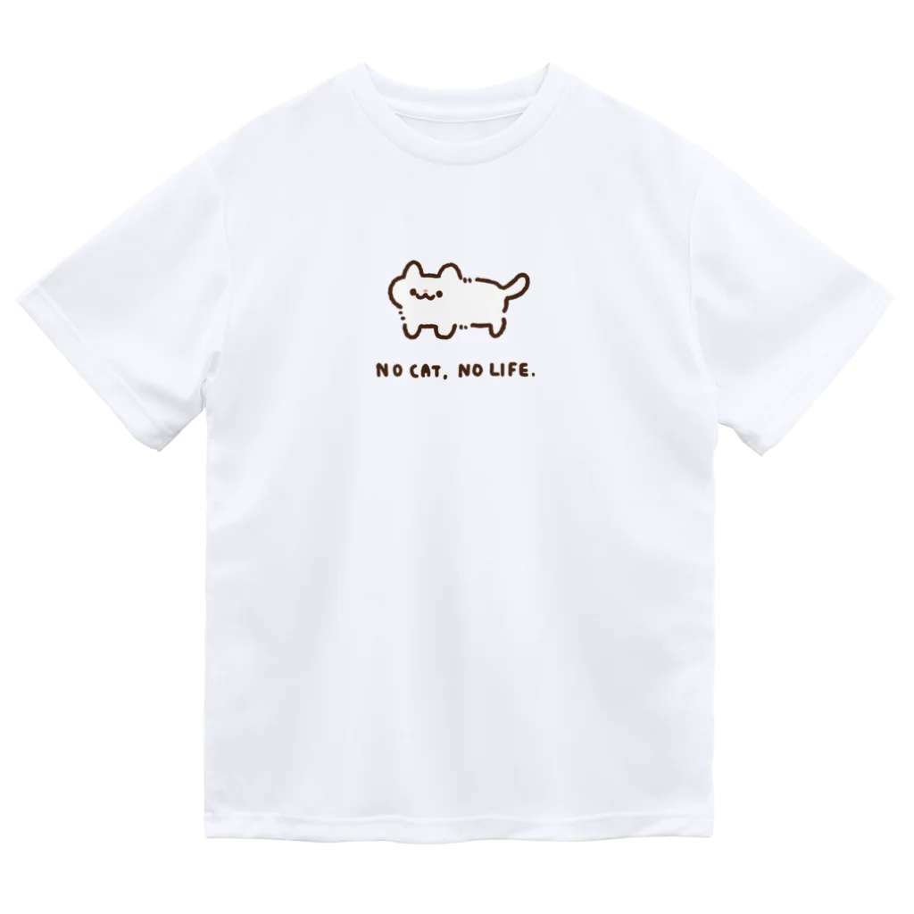 まよはうすのNO CAT, NO LIFE. ドライTシャツ