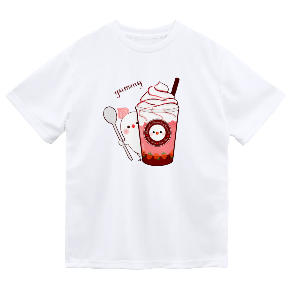 ちゅんすけ（ ●e● ）のちゅんカフェ　苺 ドライTシャツ