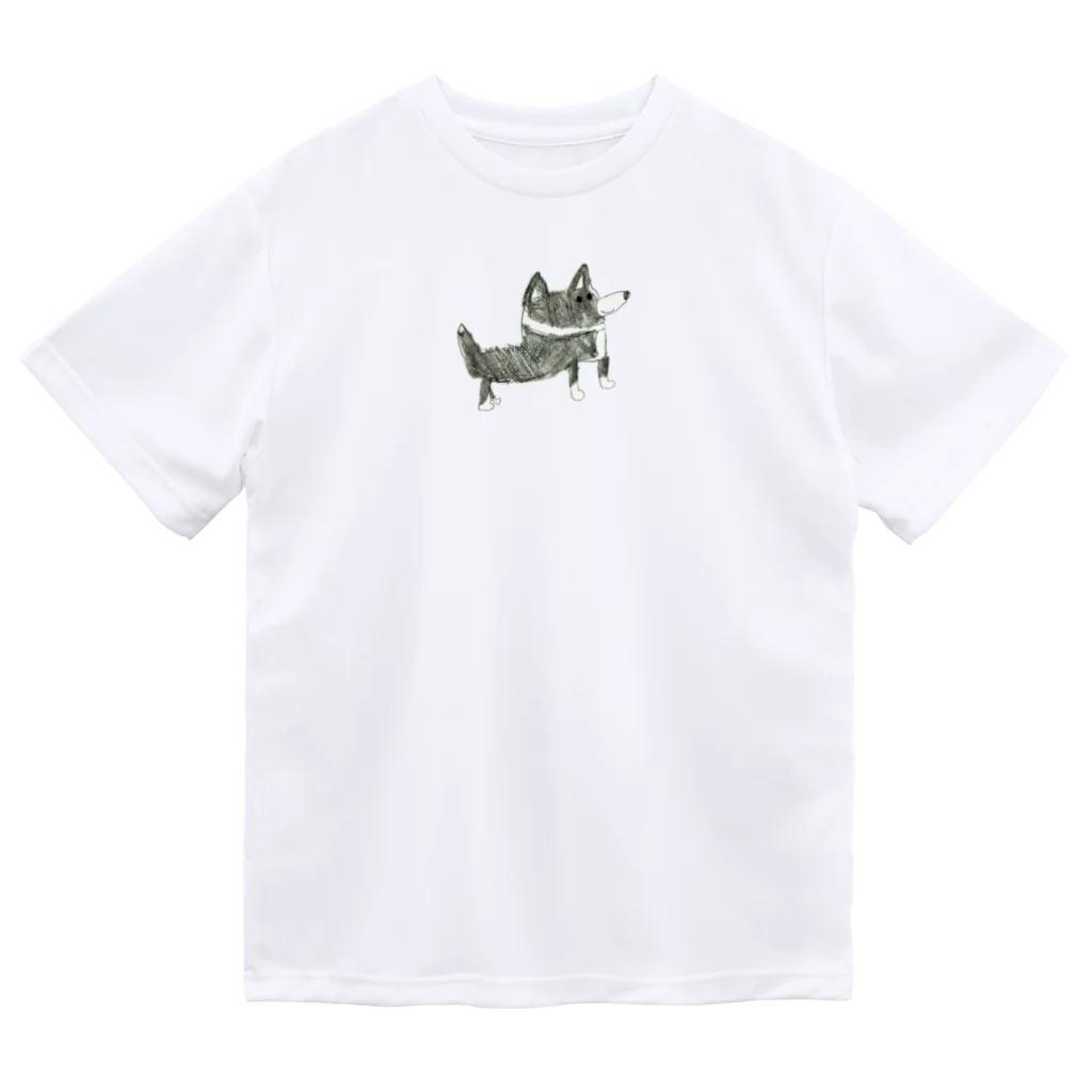 Qちゃんショップのボーダーコリーがいっぴき ドライTシャツ