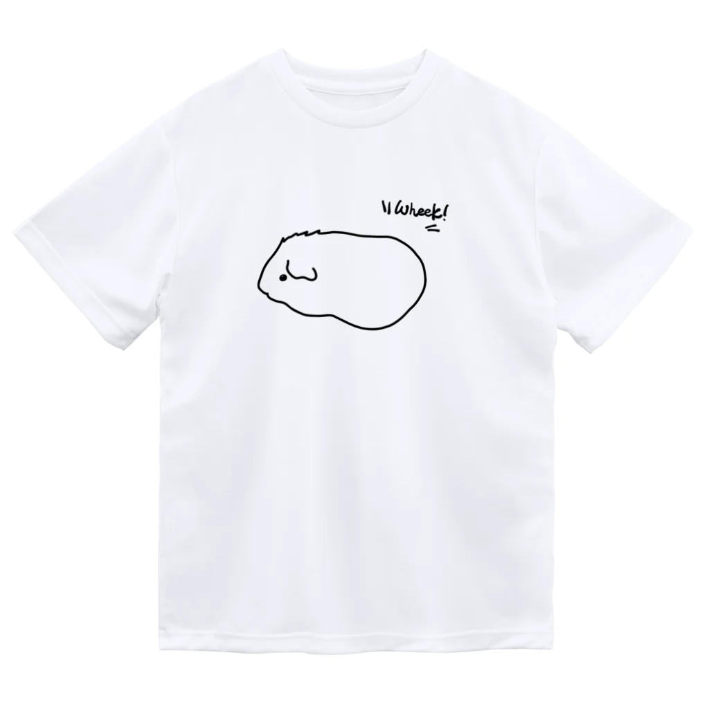 hiromimのguineapig “Wheek！” Dry T-Shirt