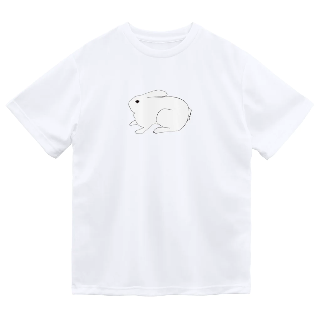 Less is moreの媚びないうさぎ ドライTシャツ