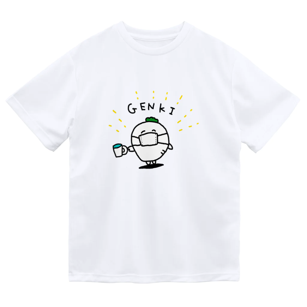 のろいぬのGENKIだいこん ドライTシャツ