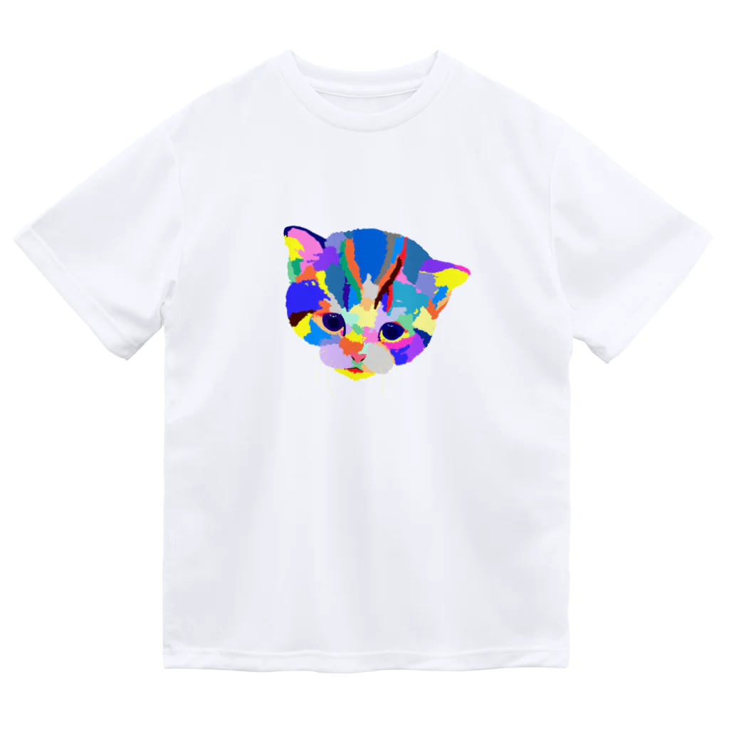 meiroのカラフルな猫 Dry T-Shirt