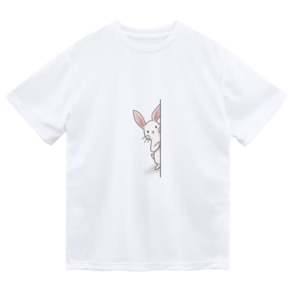 あきんこ工房のちらうさぎ ドライTシャツ