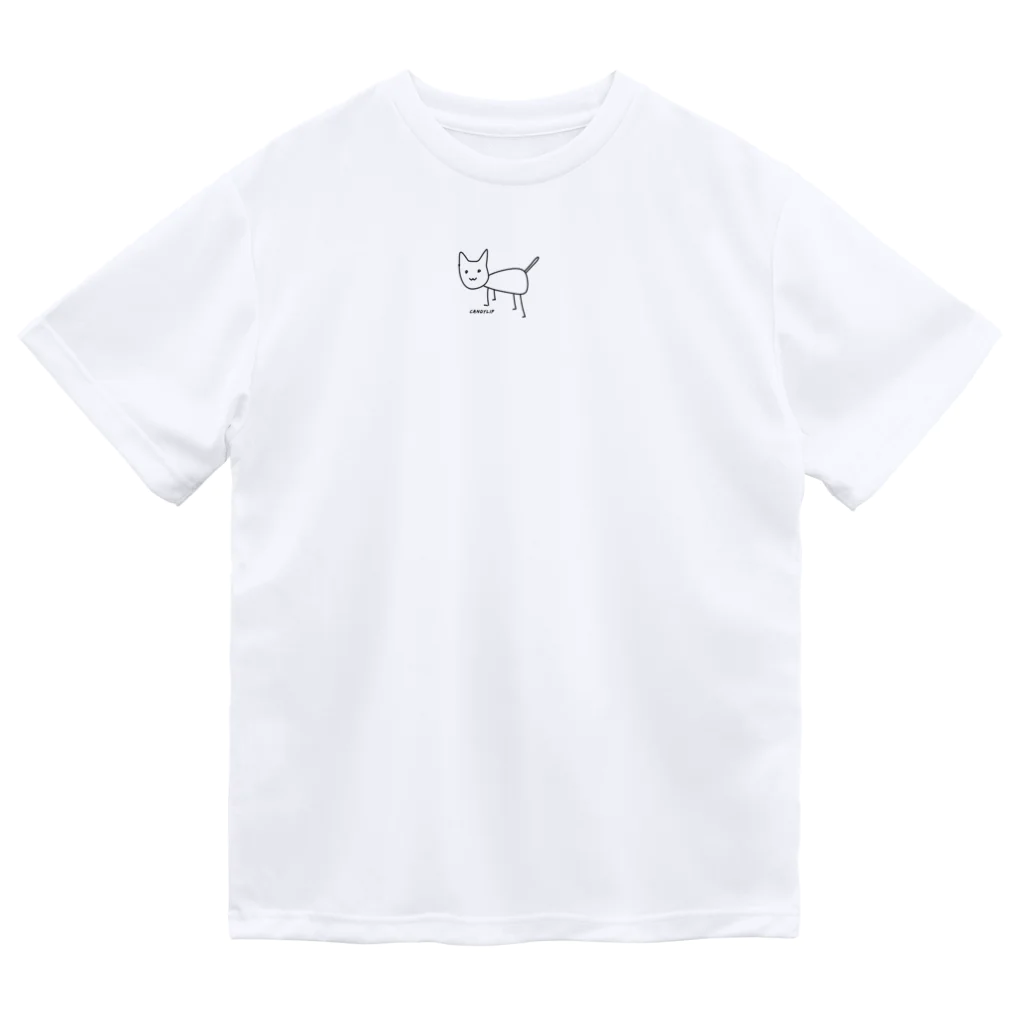 ナオ / CandyLip店のシュールな猫 Dry T-Shirt