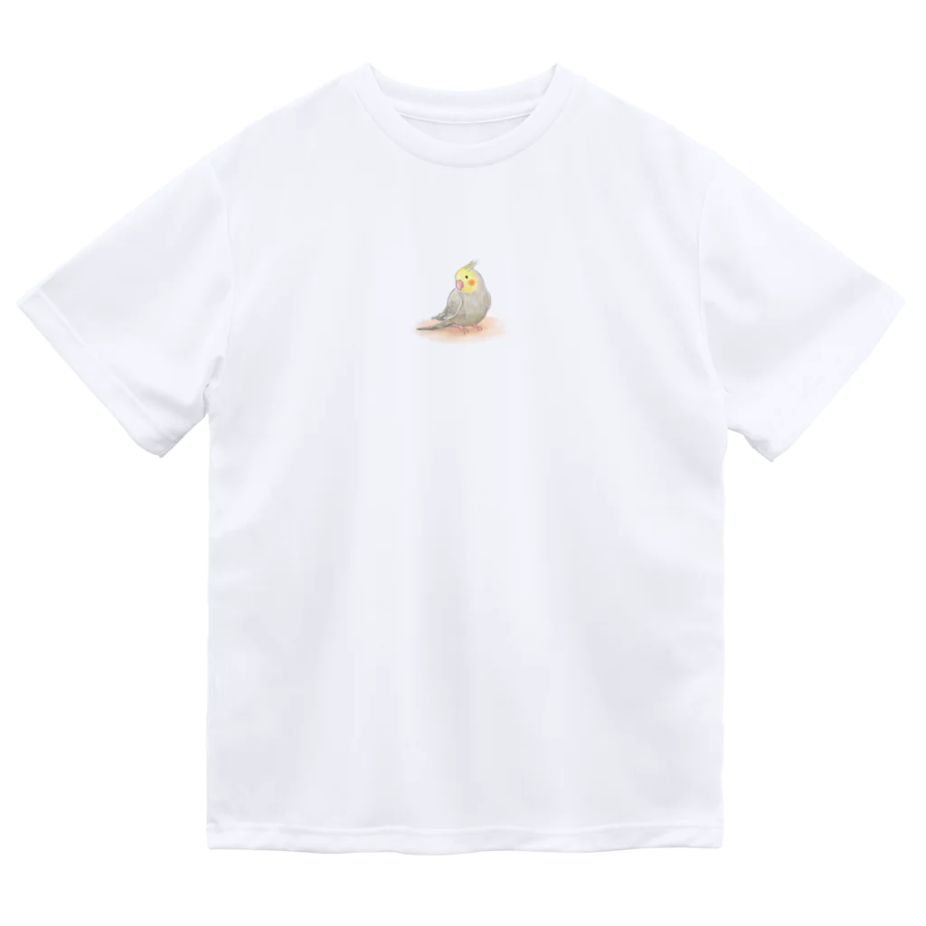 まめるりはことりのオカメインコ　シナモン【まめるりはことり】 ドライTシャツ