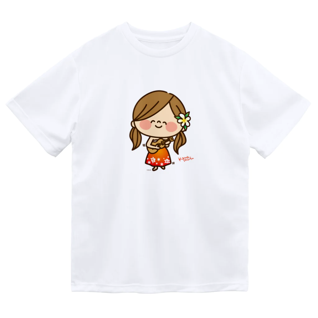 アグリム@かわ主婦スタンプ制作中のかわいい主婦の1日フラガール3 Dry T-Shirt