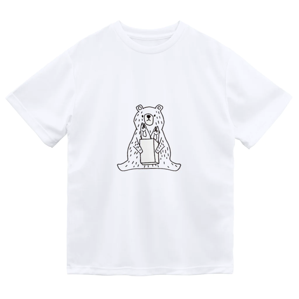 spicemachine-shopの熊と魚 Dry T-Shirt