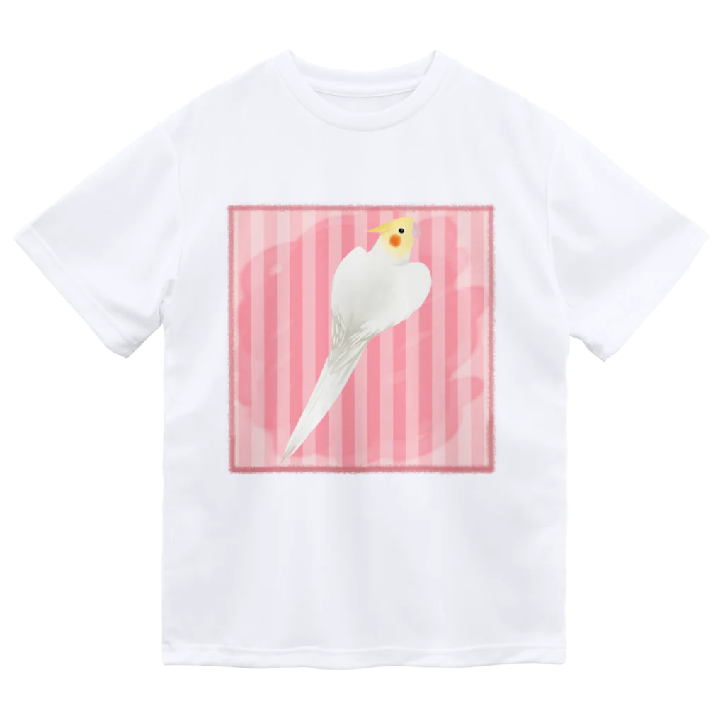 まめるりはことりのオカメインコ　ハートルチノーオカメインコ【まめるりはことり】 Dry T-Shirt