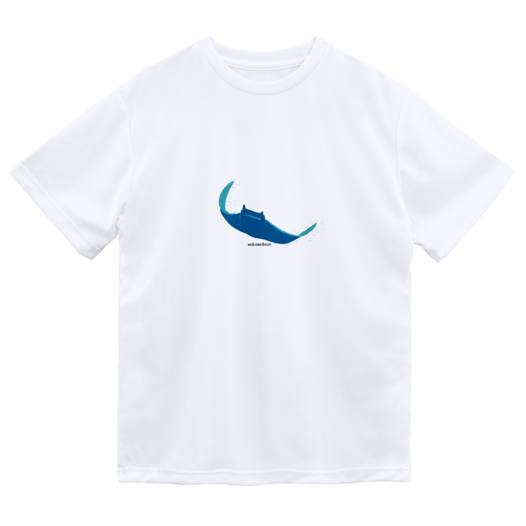 Wakameleonのマンタ Dry T-Shirt