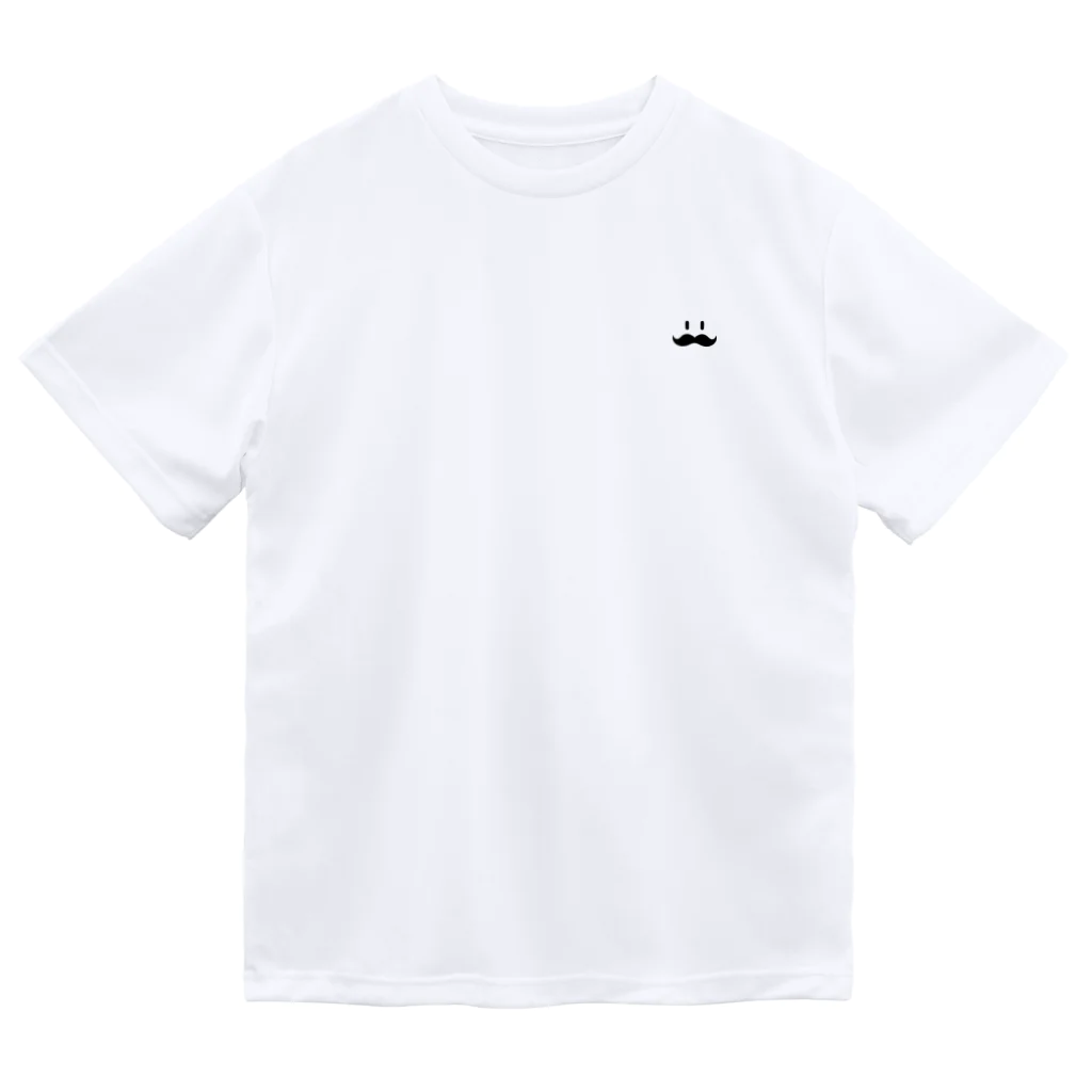 トシゾーのSUZURIのとこのヒゲ（黒）ワンポイント Dry T-Shirt