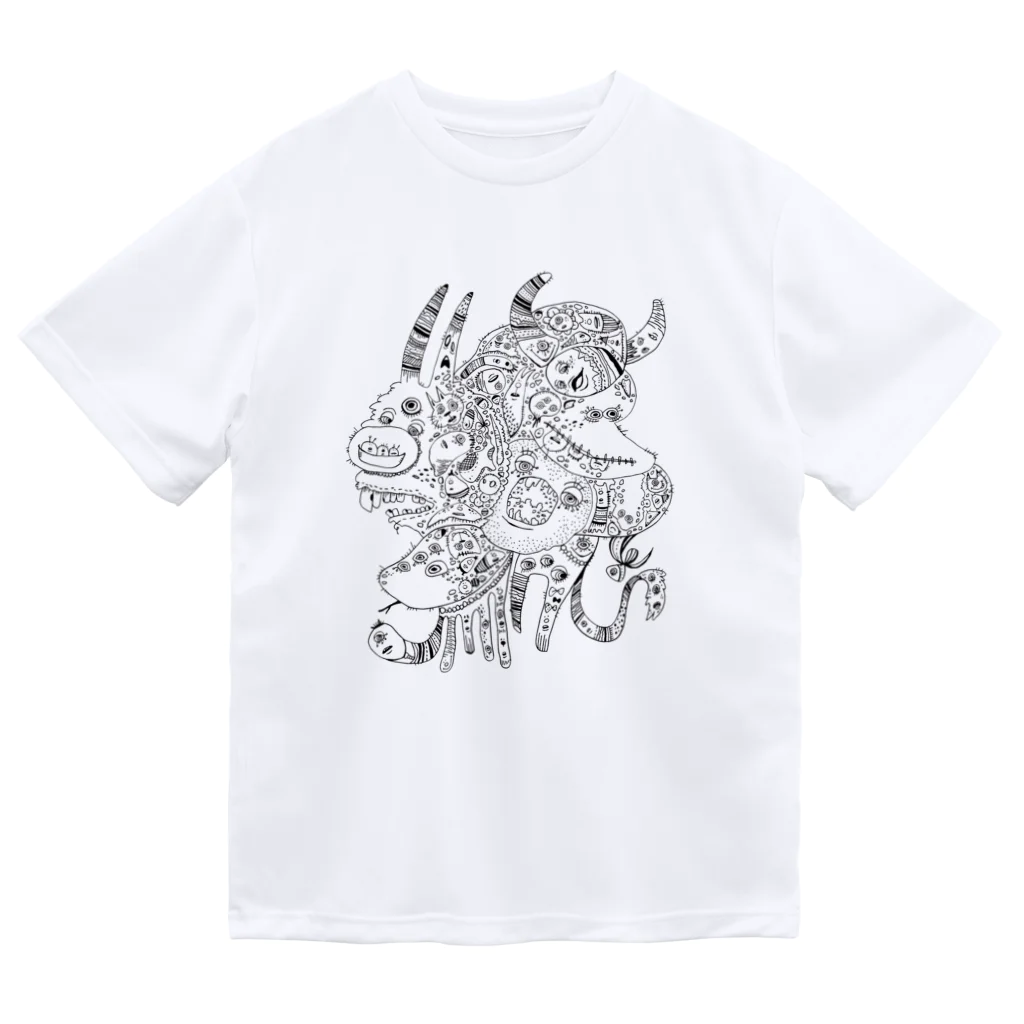 カタオカナオのギュウギュウ ドライTシャツ