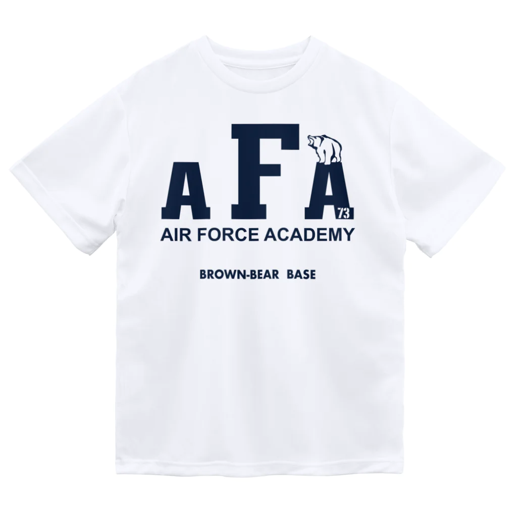 Big-T.jpのAIR FORCEアカデミーTシャツ ネイビープリント Dry T-Shirt