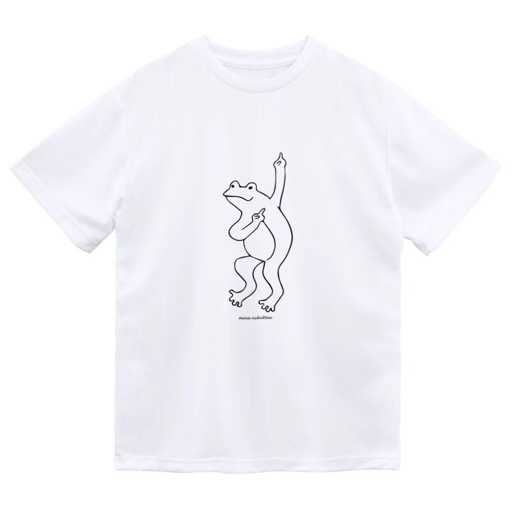 だんすだんすのミナ・ヌクッタ店のかえるだんすだんす Dry T-Shirt