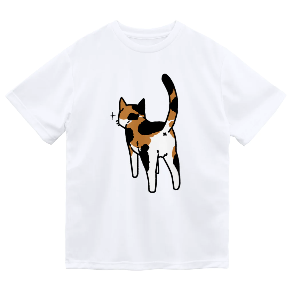 Riotoのねこけつ（三毛猫） ドライTシャツ