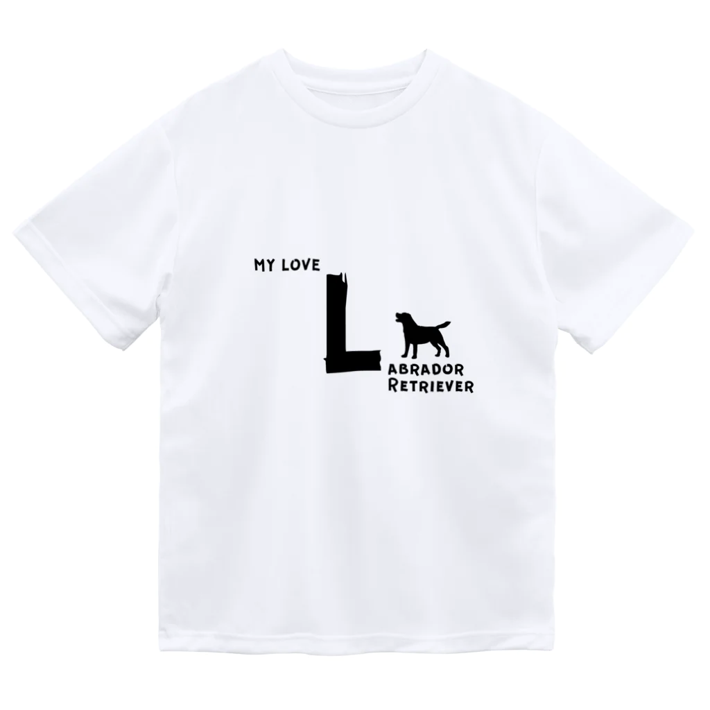 onehappinessのMY LOVE LABRADOR RETRIEVER（ラブラドールレトリバー） ドライTシャツ