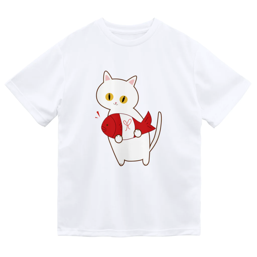 福すけのめでたい！白猫さん Dry T-Shirt