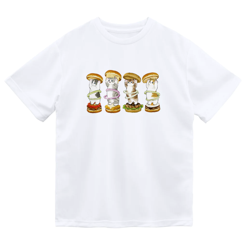 mofusandのにゃんこバーガー ドライTシャツ