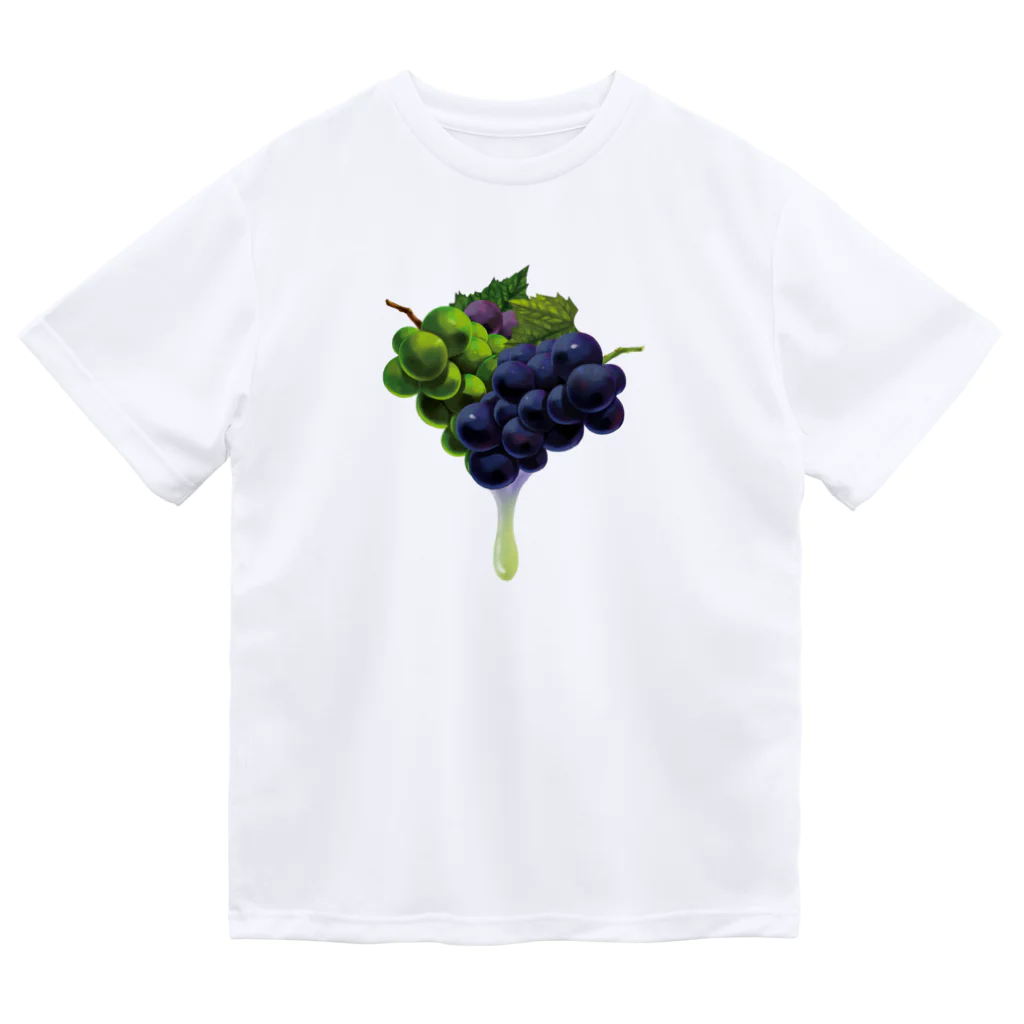 カワウソとフルーツの【forseasons】グレープ Dry T-Shirt