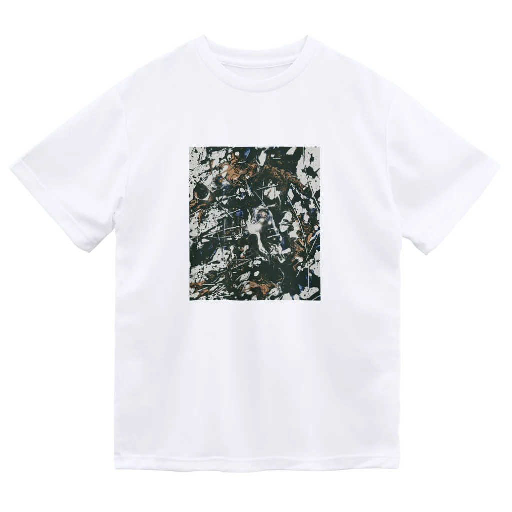 兎派のpaint_02_natural ドライTシャツ