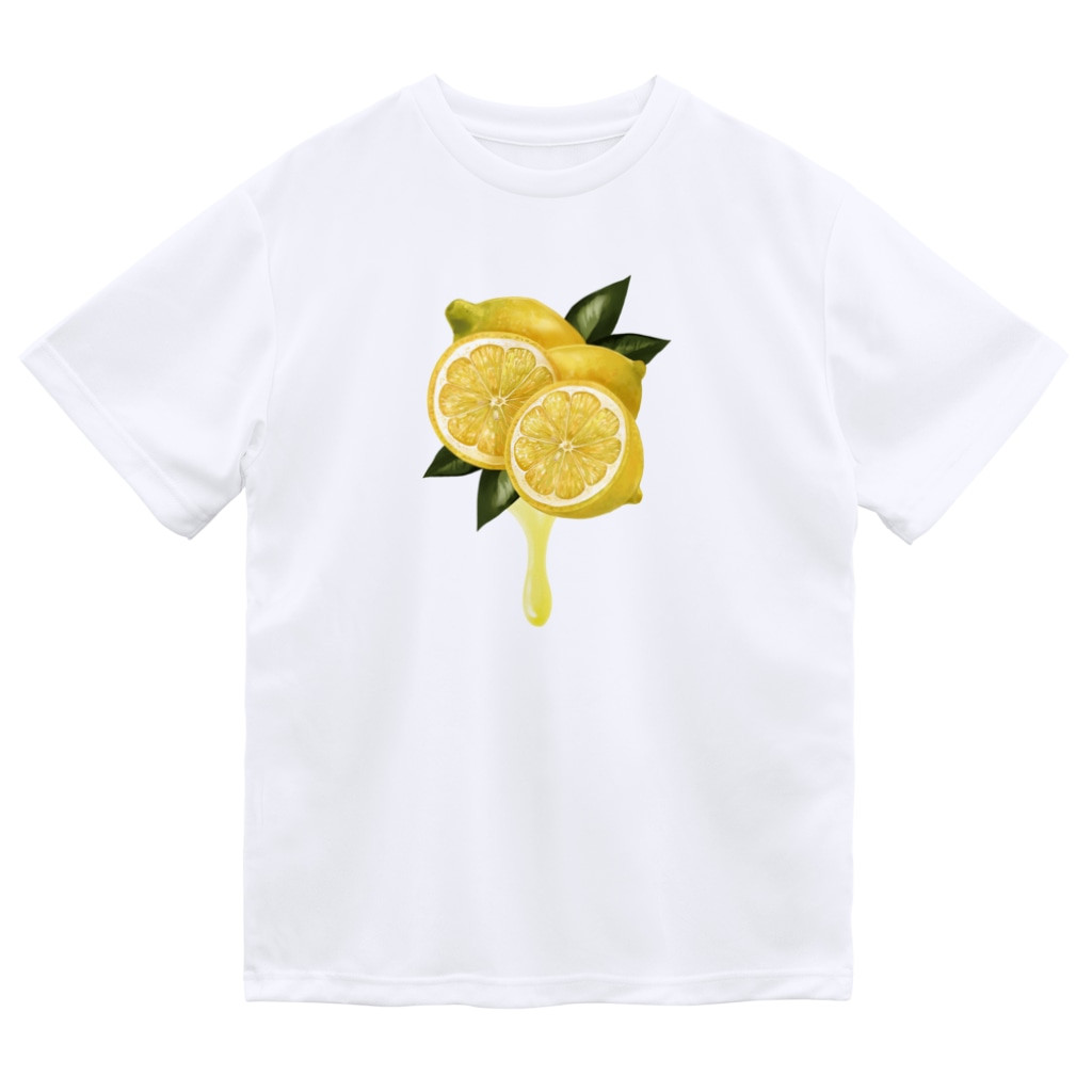 カワウソとフルーツの【forseasons】レモン Dry T-Shirt