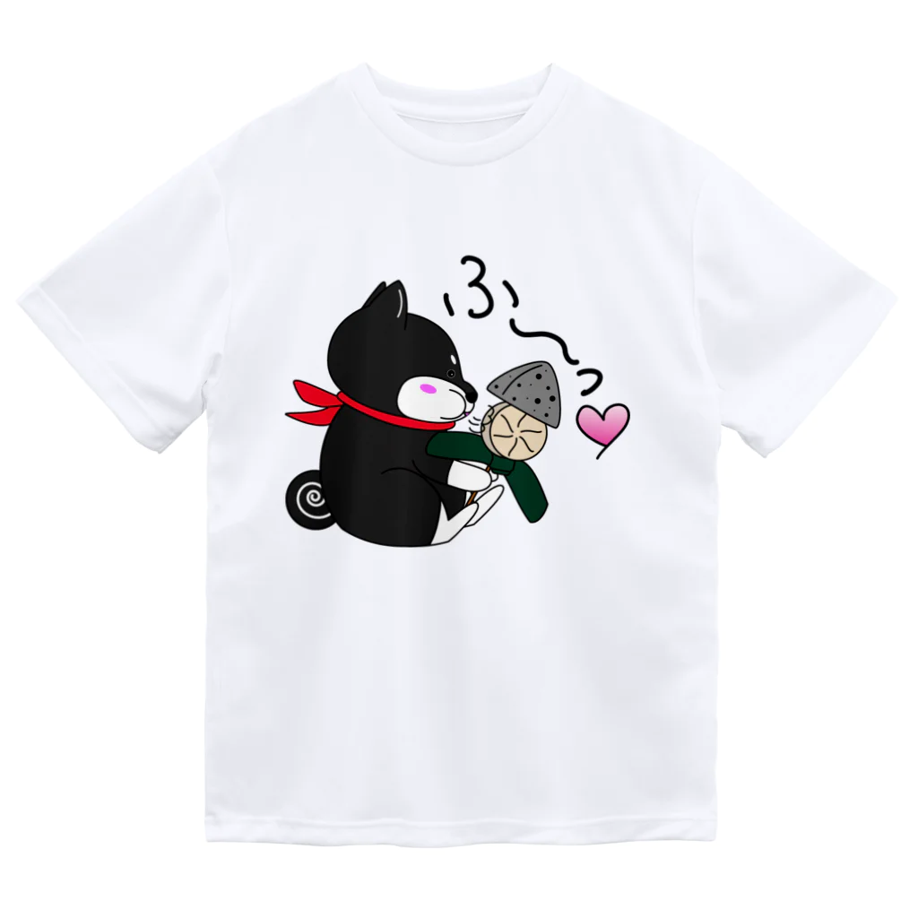 黒柴の梅吉でやんすのちゃっぶい季節にはおでんが1番！ ドライTシャツ