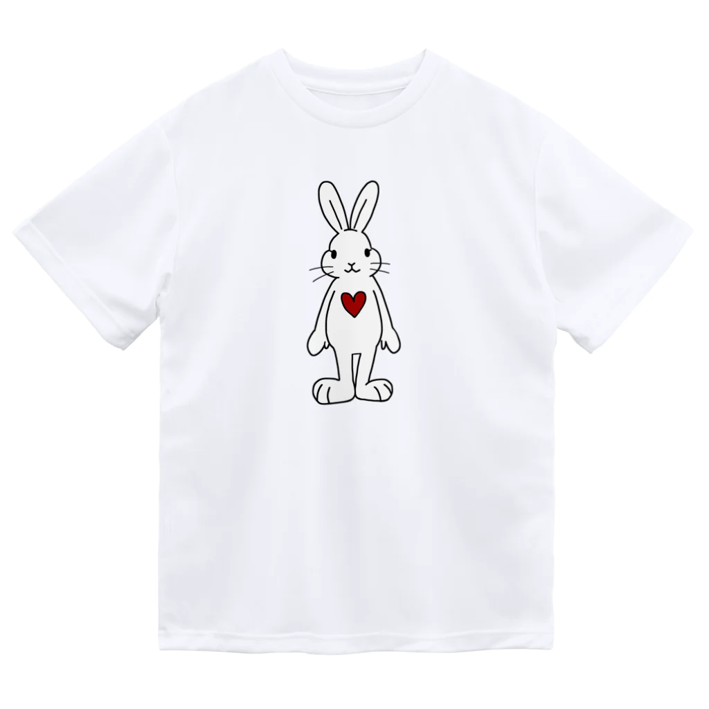 Mock’n Rollの熱いハートを宿したうさぎちゃん Dry T-Shirt