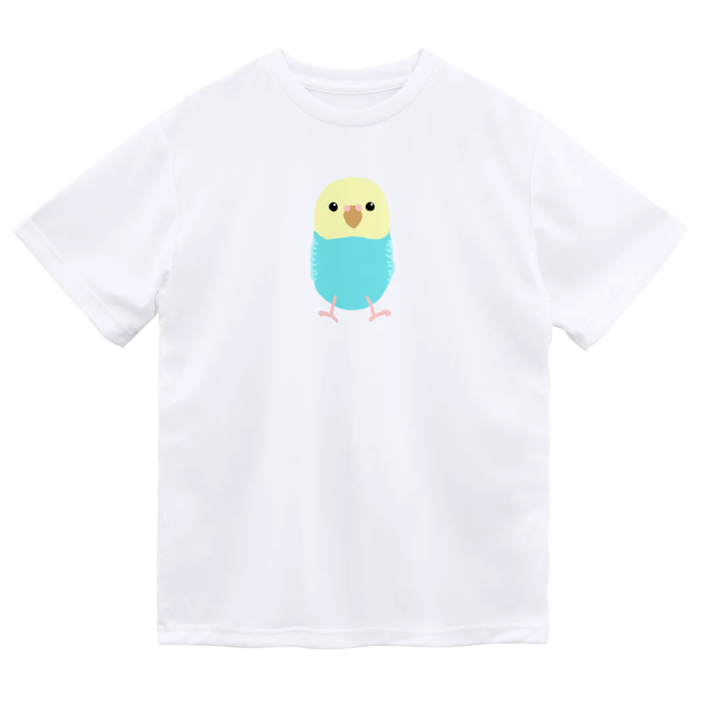 武者小路夕桐のセキセイインコ ドライTシャツ