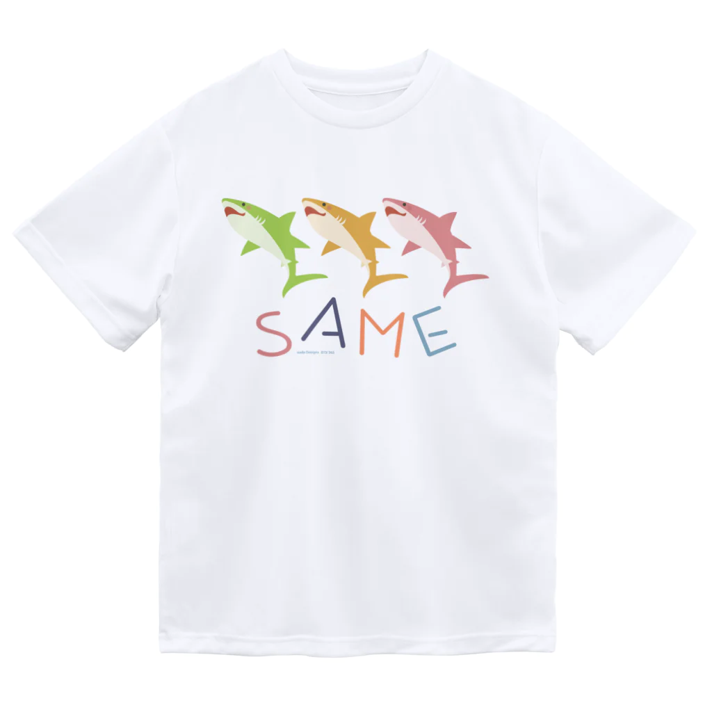 さかたようこ / サメ画家のはにかみSAME ドライTシャツ