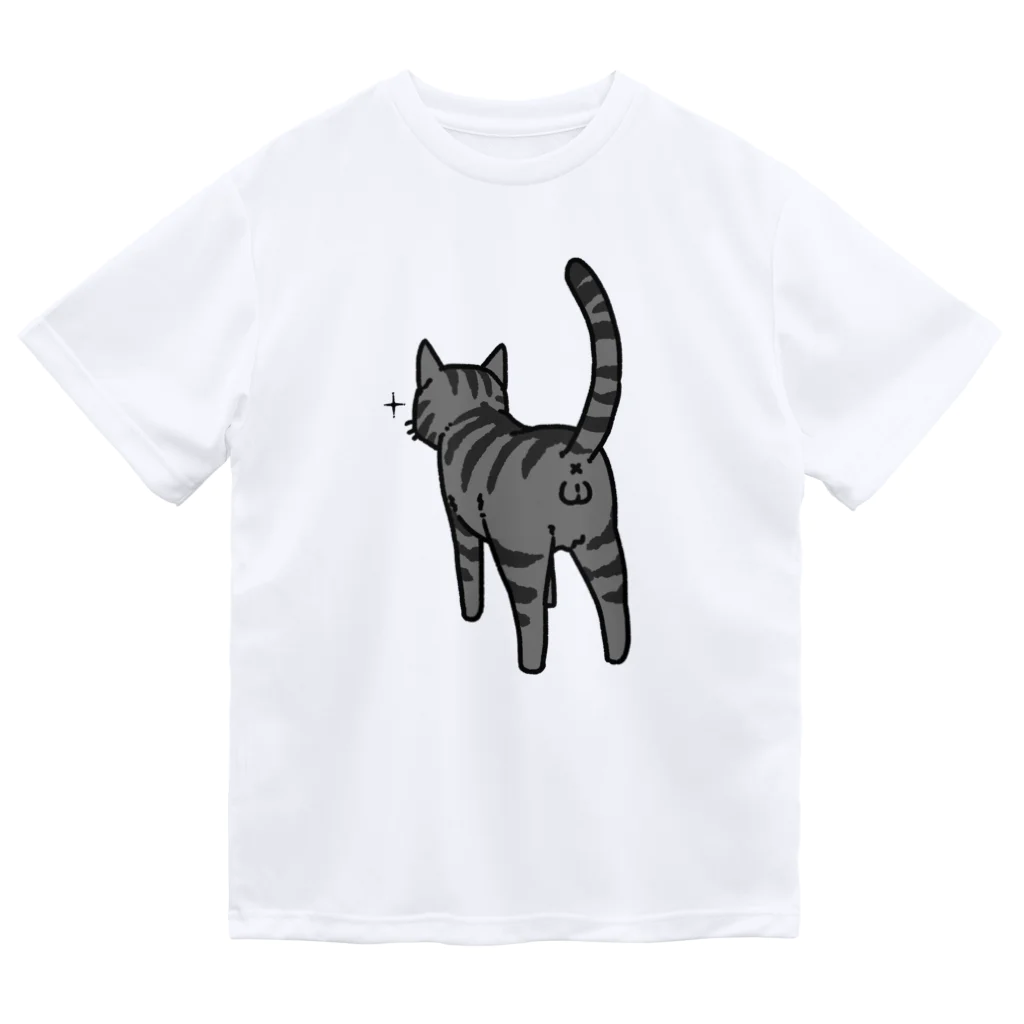 Riotoのねこけつω（サバトラ） ドライTシャツ