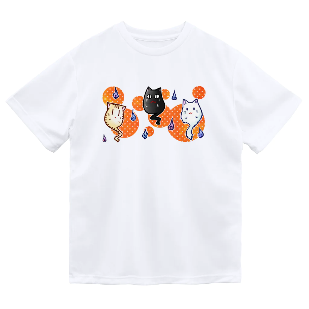 DSM/冴木みやこのねこゆうれいオレンジ ドライTシャツ