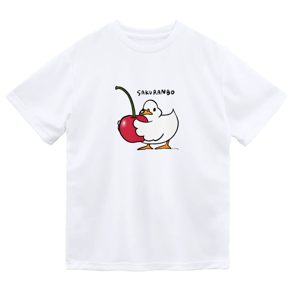 mocaのサクランボアヒル ドライTシャツ