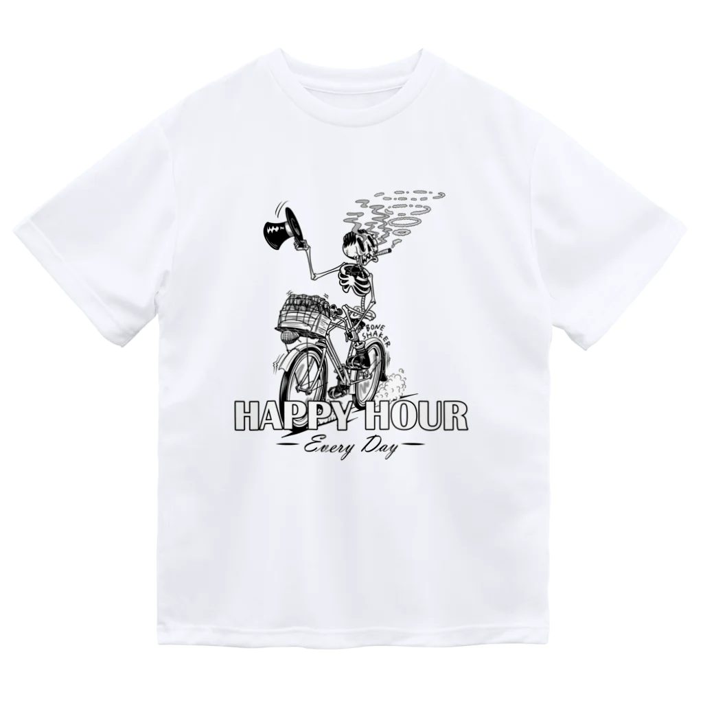 nidan-illustrationの"HAPPY HOUR"(B&W) #1 Dry T-Shirt