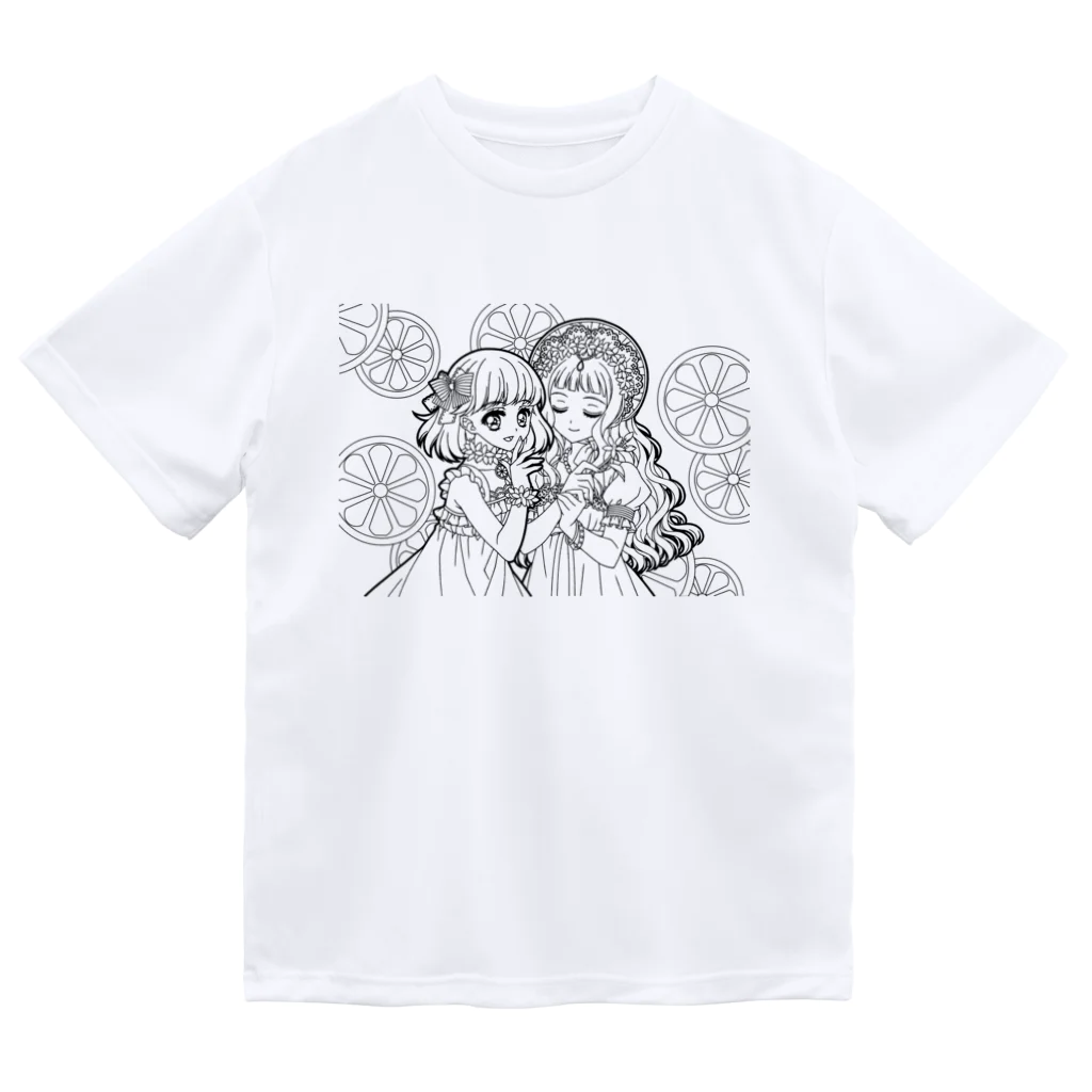 オペラのレモンの妖精（線画） ドライTシャツ