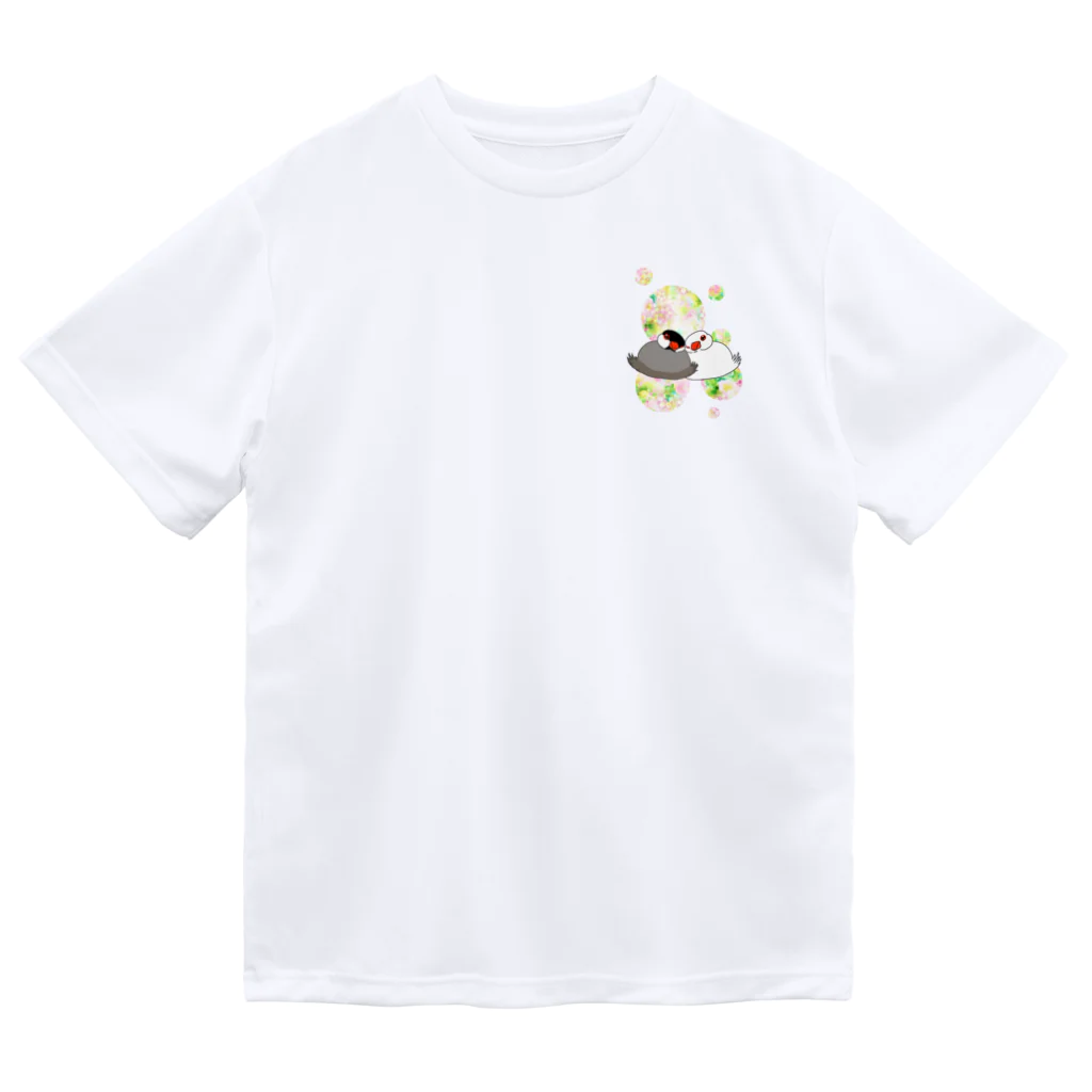 Lily bird（リリーバード）のとろける文鳥ず Dry T-Shirt