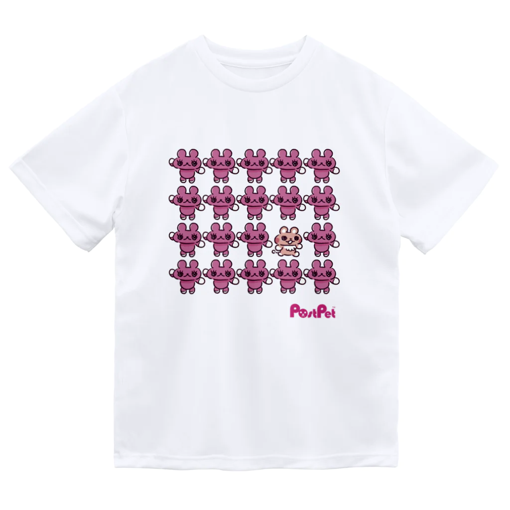 PostPet Official Shopのコモモをさがせ ドライTシャツ