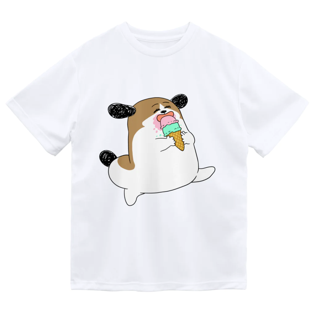 マツバラのもじゃまるとアイス ドライTシャツ