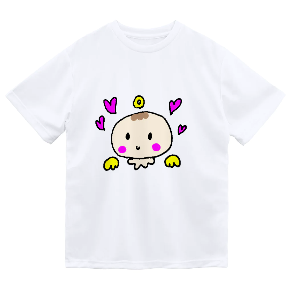 Yu-yuのゆるかわベビーの天使ちゃん ドライTシャツ