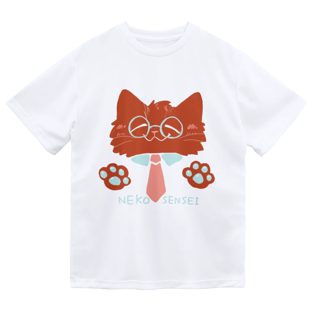 狸の遠吠えのねこ先生 ドライTシャツ