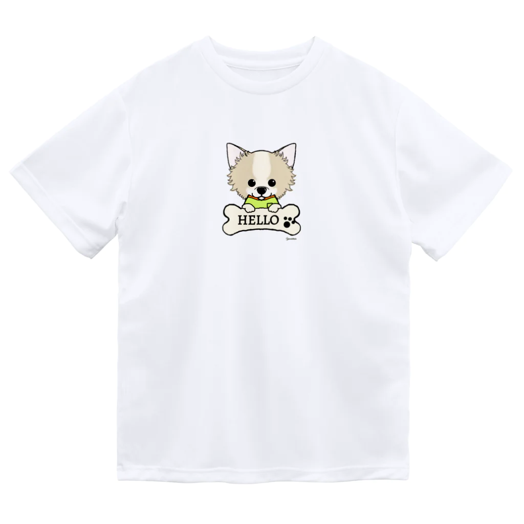 Yamadatinkuのチワワ ドライTシャツ