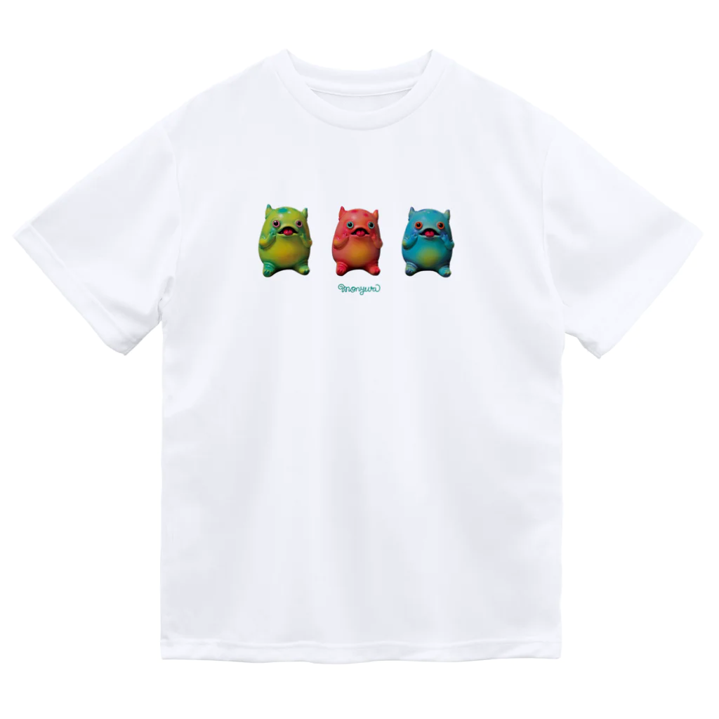 monyuraのmonyura monster(チャアちゃん) ドライTシャツ