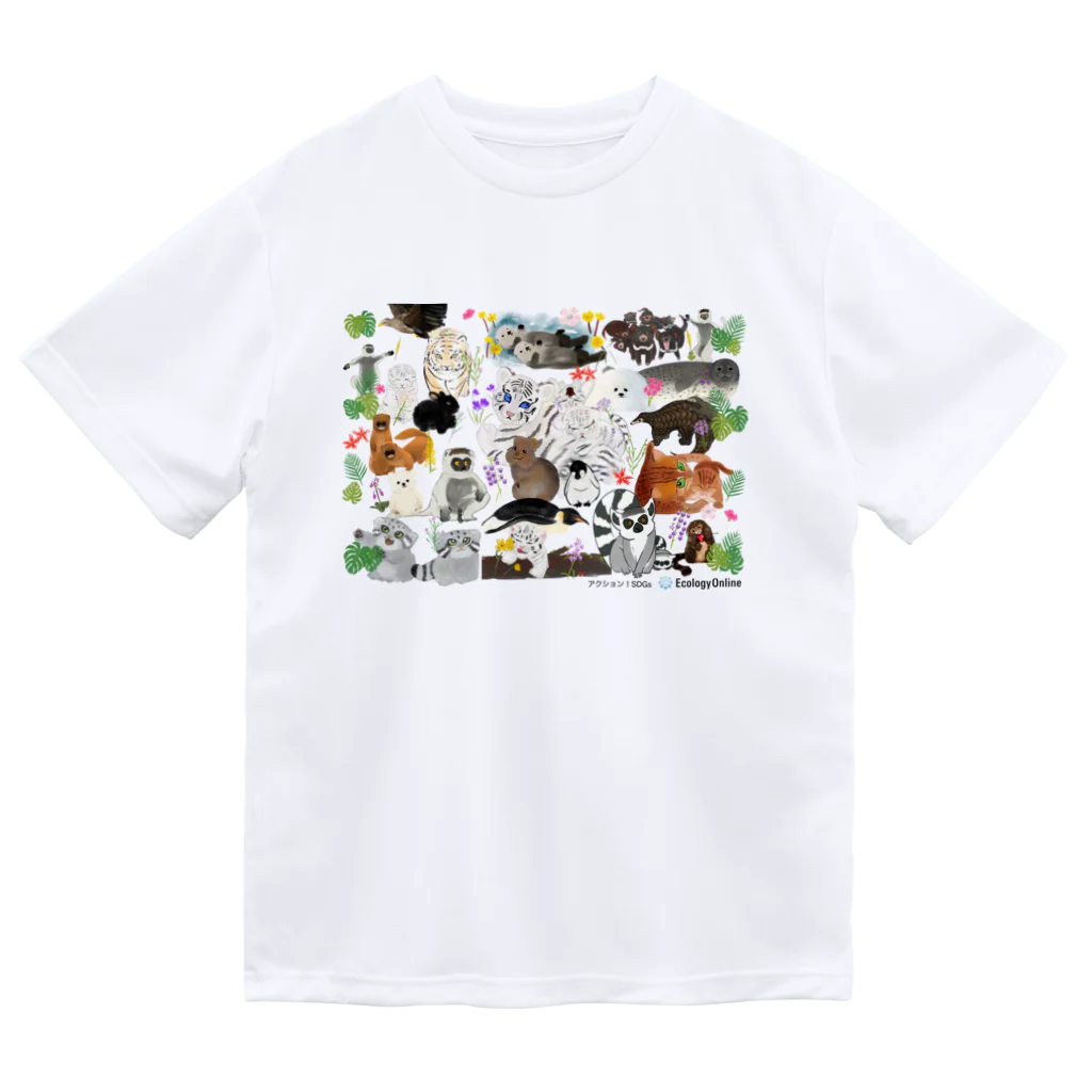 EcologyOnline（エコロジーオンライン）のぎゅぎゅっと絶滅危惧種 ドライTシャツ