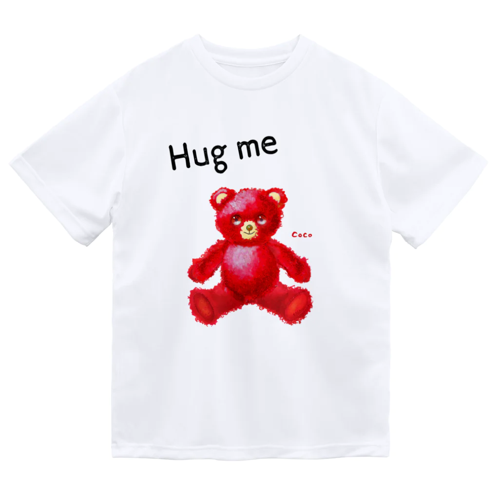 cocoartの雑貨屋さんの【Hug me】（赤くま） Dry T-Shirt