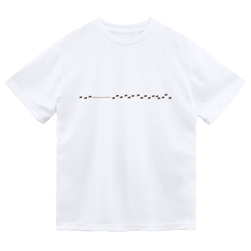 L_arctoaのアミメアリの行列 ドライTシャツ