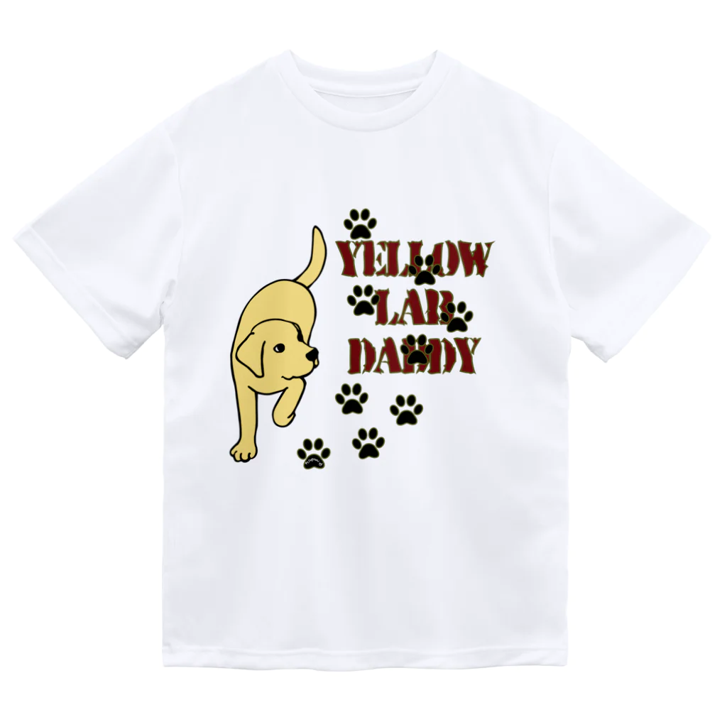 ハッピー・ラブラドールズのYellow Lab Daddy　イエローラブラドール ドライTシャツ