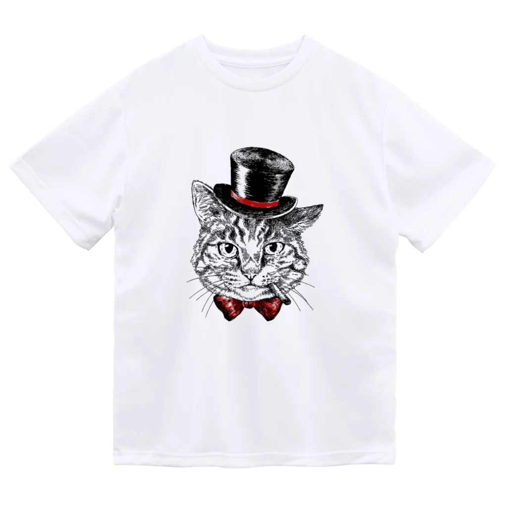 アトリエPTIMOのキジトラ猫紳士 Dry T-Shirt